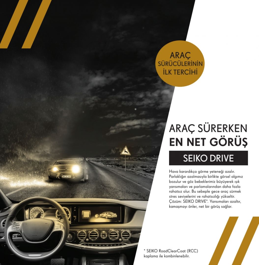 SEIKO DRIVE Gözlük Camları